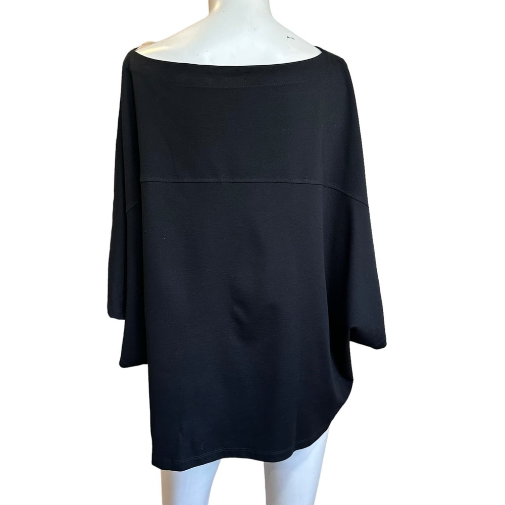 Alembika Black & White Lagenlook Oversized Soft Top sz S=8-12 NWOT - Picture 3 of 6